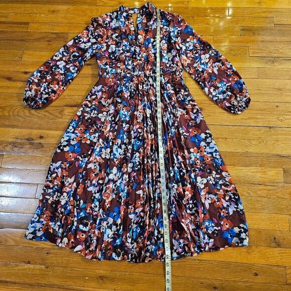 Karen Millen Pansy Pop Pintuck Pussybow Midi Dress 8 - Picture 5 of 8